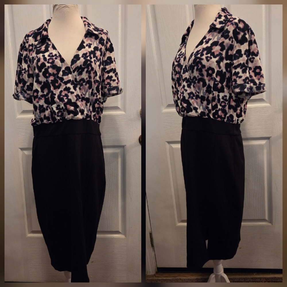 Torrid Dress At The Knee Ponte Studio Crepe Bodycon Dress Size 0 Large Sexy